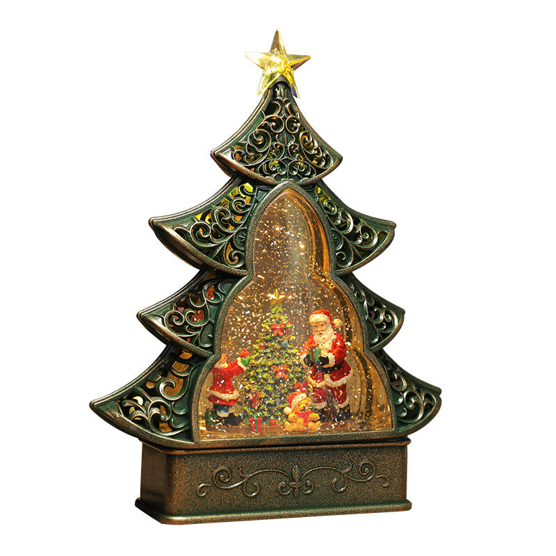 Victorian Christmas Tree Music Box with LED Lights