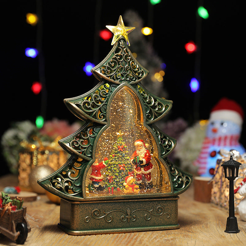Victorian Christmas Tree Music Box with LED Lights