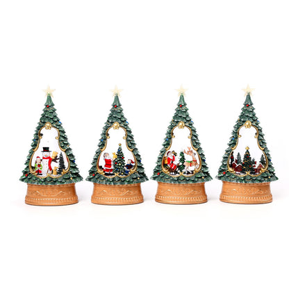 USB-Powered Automatic Snow Globe Christmas Tree