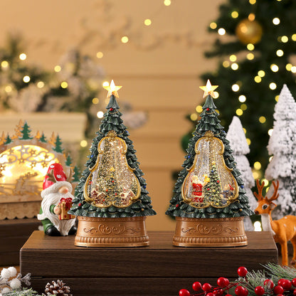 USB-Powered Automatic Snow Globe Christmas Tree